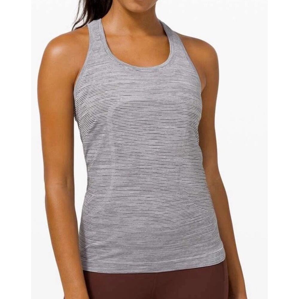 Lululemon Womens Swiftly Tech Racerback 2.0 Grey Size 6 Space Grey